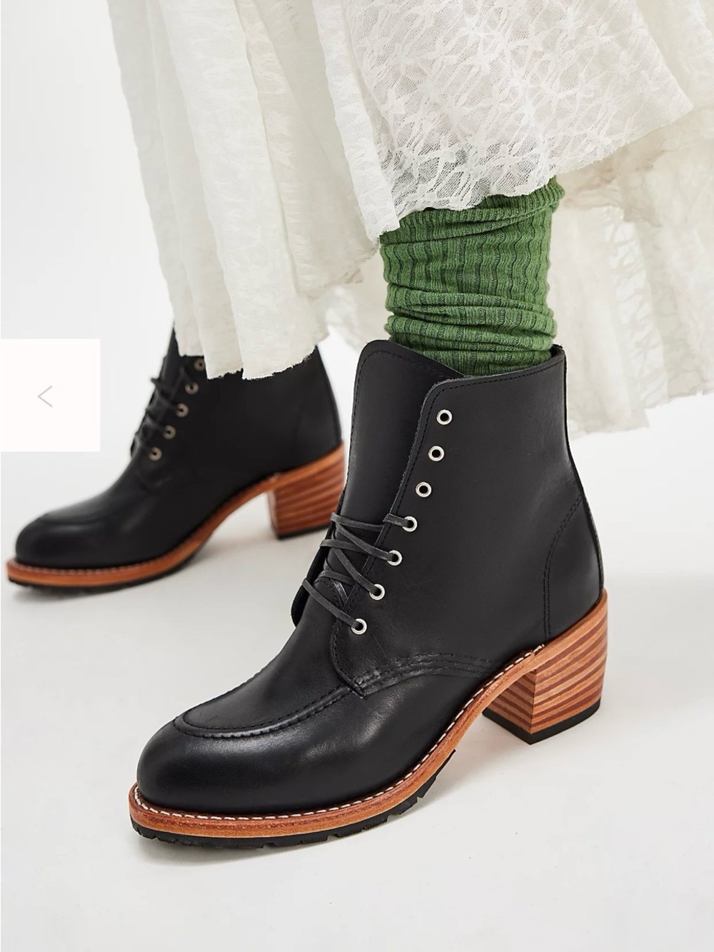 Red Wing Shoes Clara Boundary Black Leather Ankle Boots Women Sz 8.5